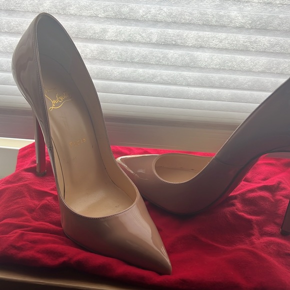 Christian Louboutin Pigalle 120 Patent Calf shoes - Picture 2 of 5